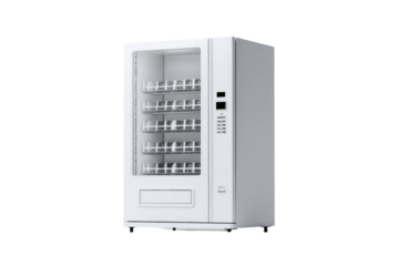 White automated vending machine