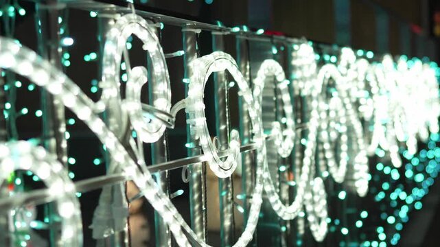 素敵なクリスマスイルミネーションの光