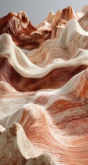 Abstract earthen landscape