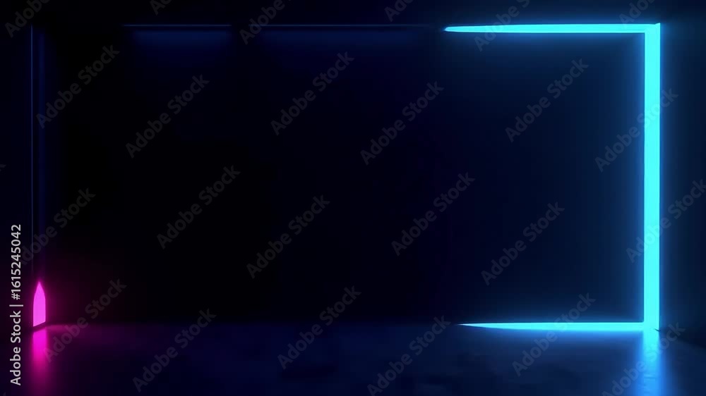 Aufkleber neon lights background animation loop for screensaver and wallpaper abstract visuals design