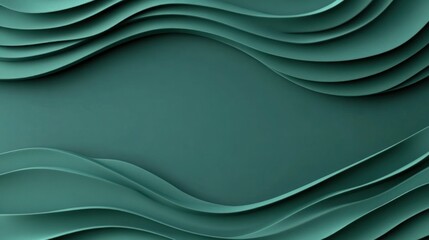 Obraz premium Abstract teal wave background