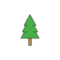 christmas tree on white background