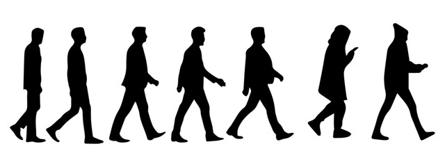 business man vector icon. Businessman character in different poses. vector illustration.