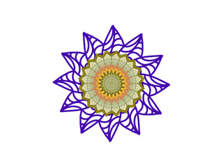 Astract flower and illustration