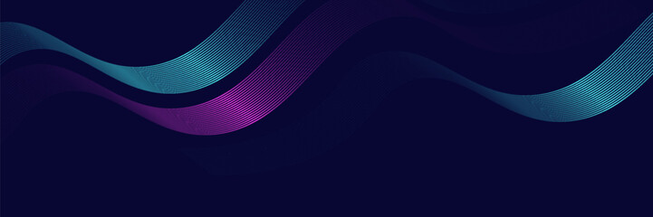 Abstract background with flowing lines. Dynamic waves. Vector illustration.