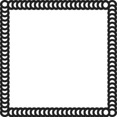 Square Frame, Black Frame, with White Background, Border Frame, Unique Photo Frame