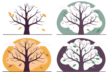 vector illustration of a tree