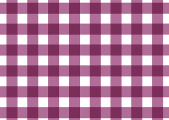 Simple Minimalist Seamless Hand-drawn Magenta Tartan Gingham Checkered Grids Lines Fabric Pattern for Wallpaper and Background