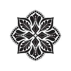 mendela vector design,mendela vector,lotus flower isolated mendela line art