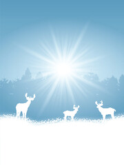 Christmas winter background