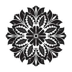 mendela vector design,mendela vector,lotus flower isolated mendela line art