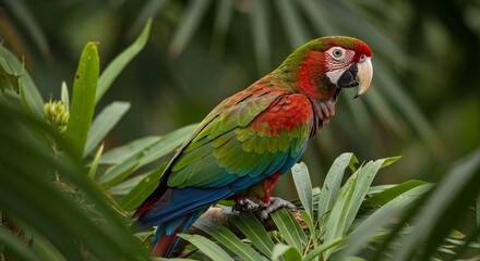 Parrot Tropical Rainforest Vibrant Colors & Depth