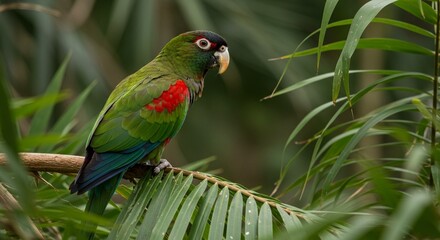 Parrot Tropical Rainforest Vibrant Colors & Depth