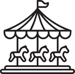horse carousel icon © vectorzking