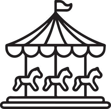 horse carousel icon