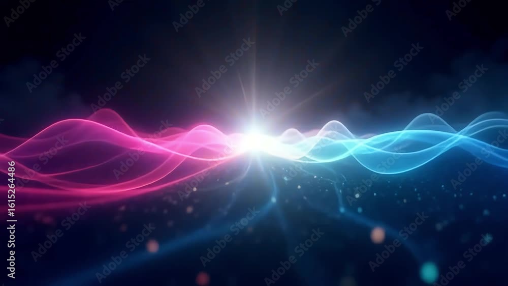 Poster abstract colorful waves background animation for presentations and video editing projects 100