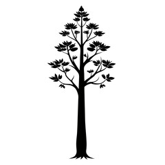 Obraz premium vector tree silhouette