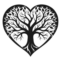 tree with heart