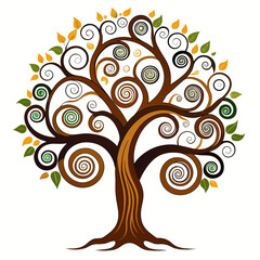 abstract tree vector