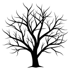 Obraz premium tree silhouette vector