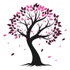 tree with pink flowers