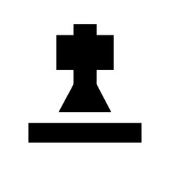 Fototapeta premium Chess board icon vector illustration