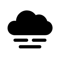 Cloud fog icon vector illustration