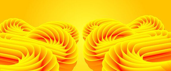fluid background. yellow Abstract fluid wave. Innovation background design for landing page. Modern poster with gradient 3d flow shape.