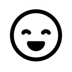Face laugh icon vector illustration