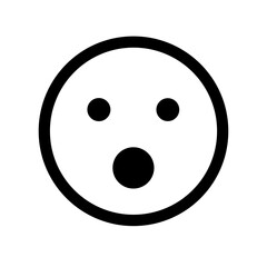 Fototapeta premium Face surprised icon vector illustration