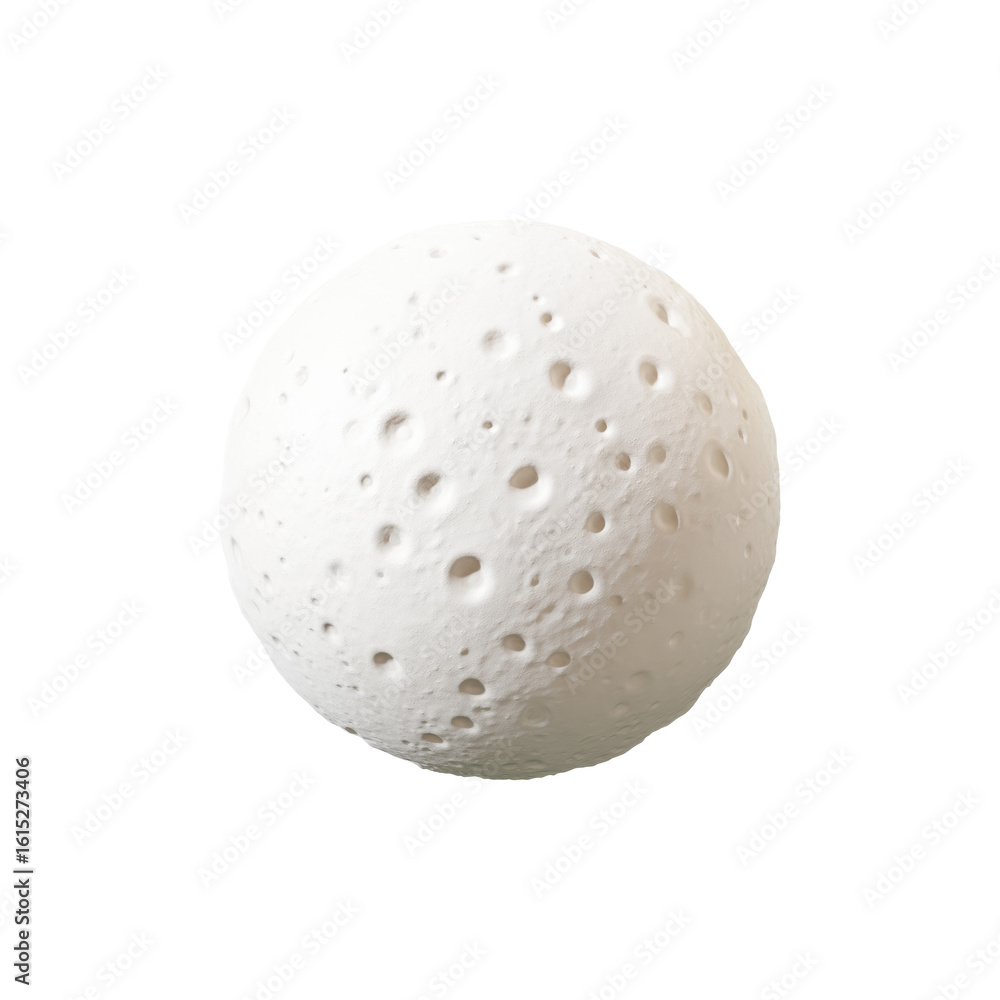 Poster moon surface texture sphere. celestial body representation isolated on transparent background