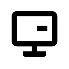 Monitor alternative icon vector illustration