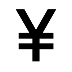 Obraz premium Yen icon vector illustration