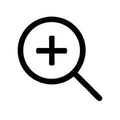 Fototapeta premium Zoom in icon vector illustration