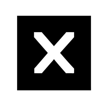 X square icon vector illustration