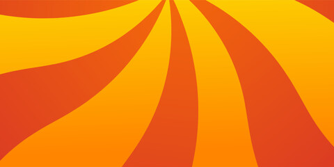 Retro Sunburst Background in Orange and Yellow Tones