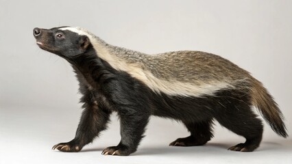 Fototapeta premium Honey Badger on studio background