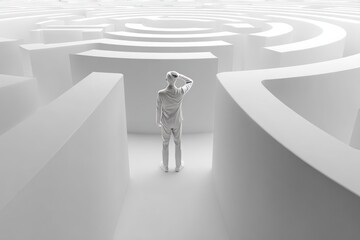 Lost in the Maze: A Man Facing Life's Crossroads.