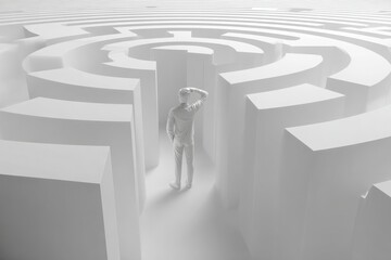 Lost in the Maze: A Man Facing Life's Crossroads.