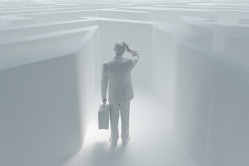 Lost in the Maze: A Man Facing Life's Crossroads.