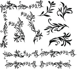 Obraz premium floral design elements