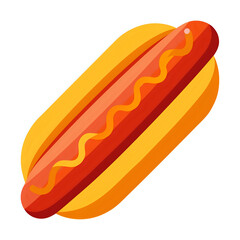 hot dog, vector illustration white background