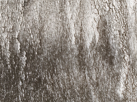 Aerial view of a textured landscape revealing intricate patterns and subtle gradations, resembling cracked earth or dried sediment, Walvis Bay, Erongo region, Namibia.
