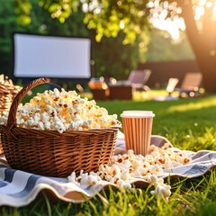Outdoor movie night picnic (1)