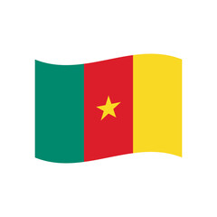 Flag of Cameroon emoji symbol sign icon vector illustration isolated flat flag banner 
