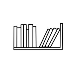 bookshelf doodle icon