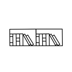 bookshelf doodle icon