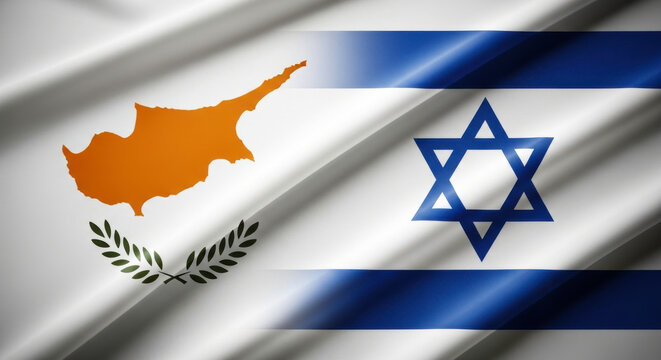 Flags of cyprus and israel national symbols international relations diplomacy partnership collaboration alliance