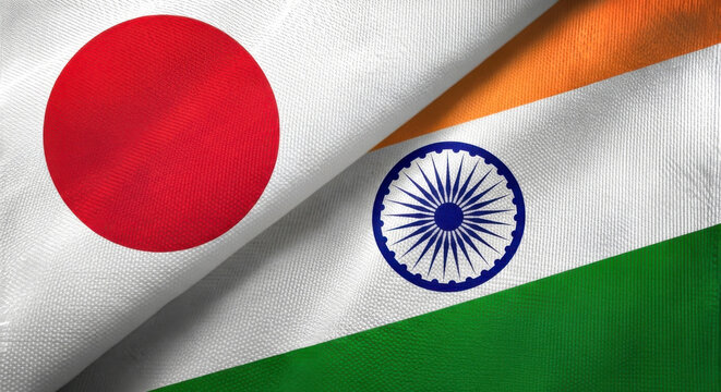 Exploring japan india flags collaboration partnership cooperation diplomacy international relations unity alliance