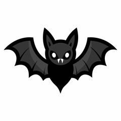 Cute Cartoon Bat Halloween Character.